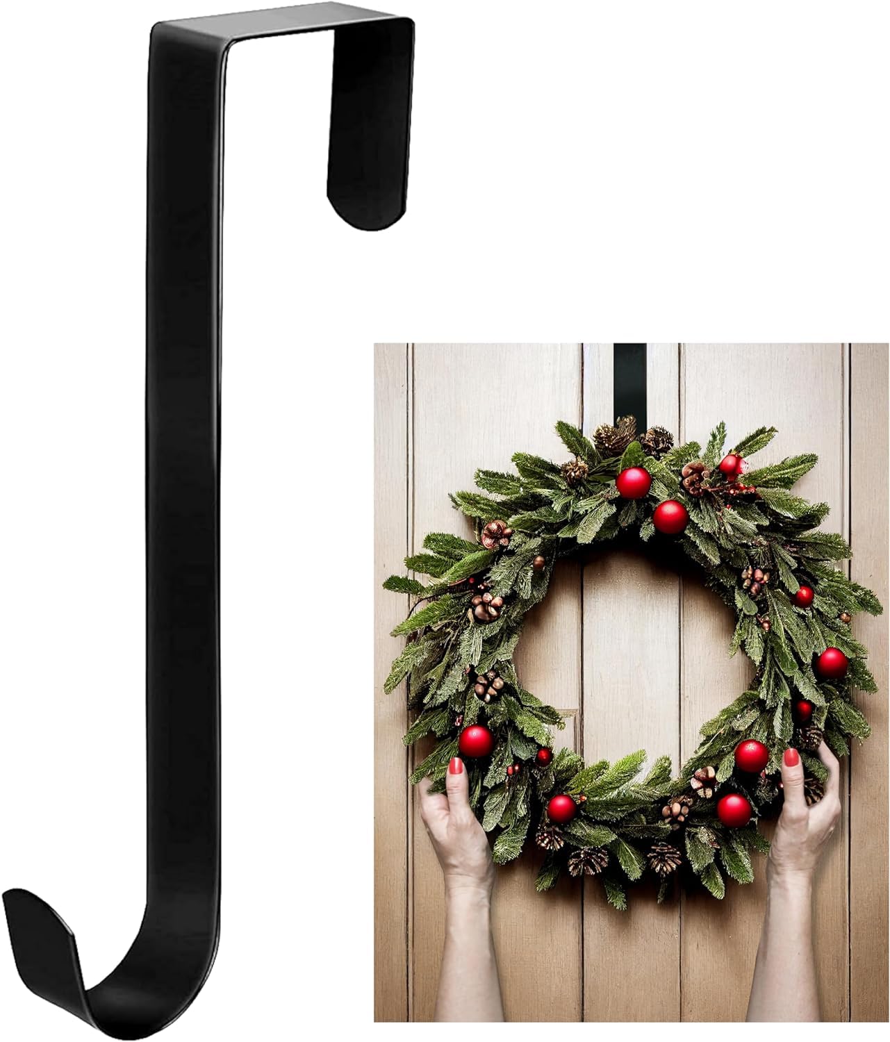 Amazon.co.jp: JUTOSU クリスマスリースフック クリスマスリースドア